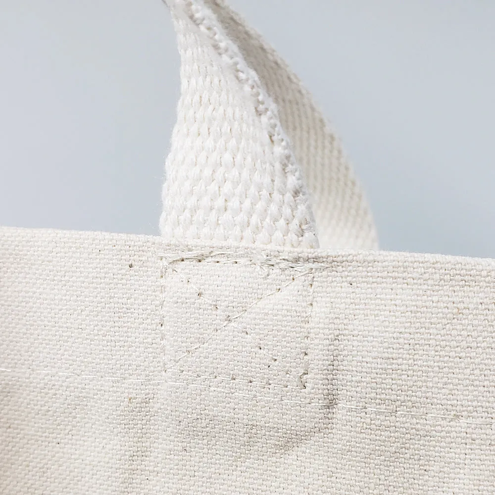 18" Large Organic Canvas Shopper Tote Bags with Bottom Gusset - OR250