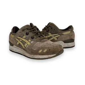 ASICS GEL LYTE III Brown Mix Leather Upper Split Tongue Running Trainers Sneakers Shoes