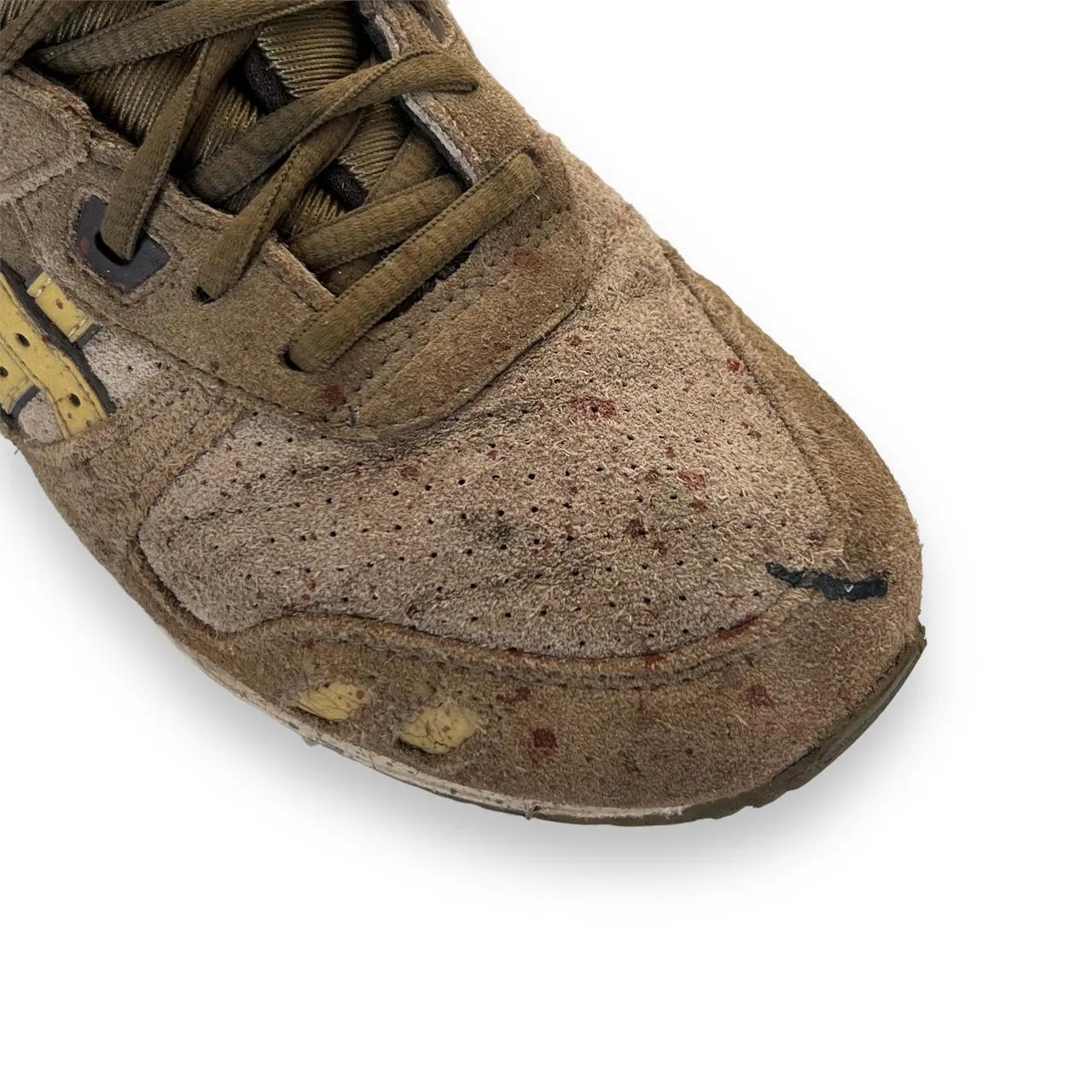 ASICS GEL LYTE III Brown Mix Leather Upper Split Tongue Running Trainers Sneakers Shoes