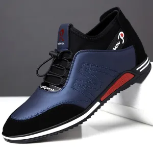 Autumn And Winter Men's Business Casual Leather Shoes Invisible Increase 6cm Warm Shoes British Korean Sneakers Men's Shoes