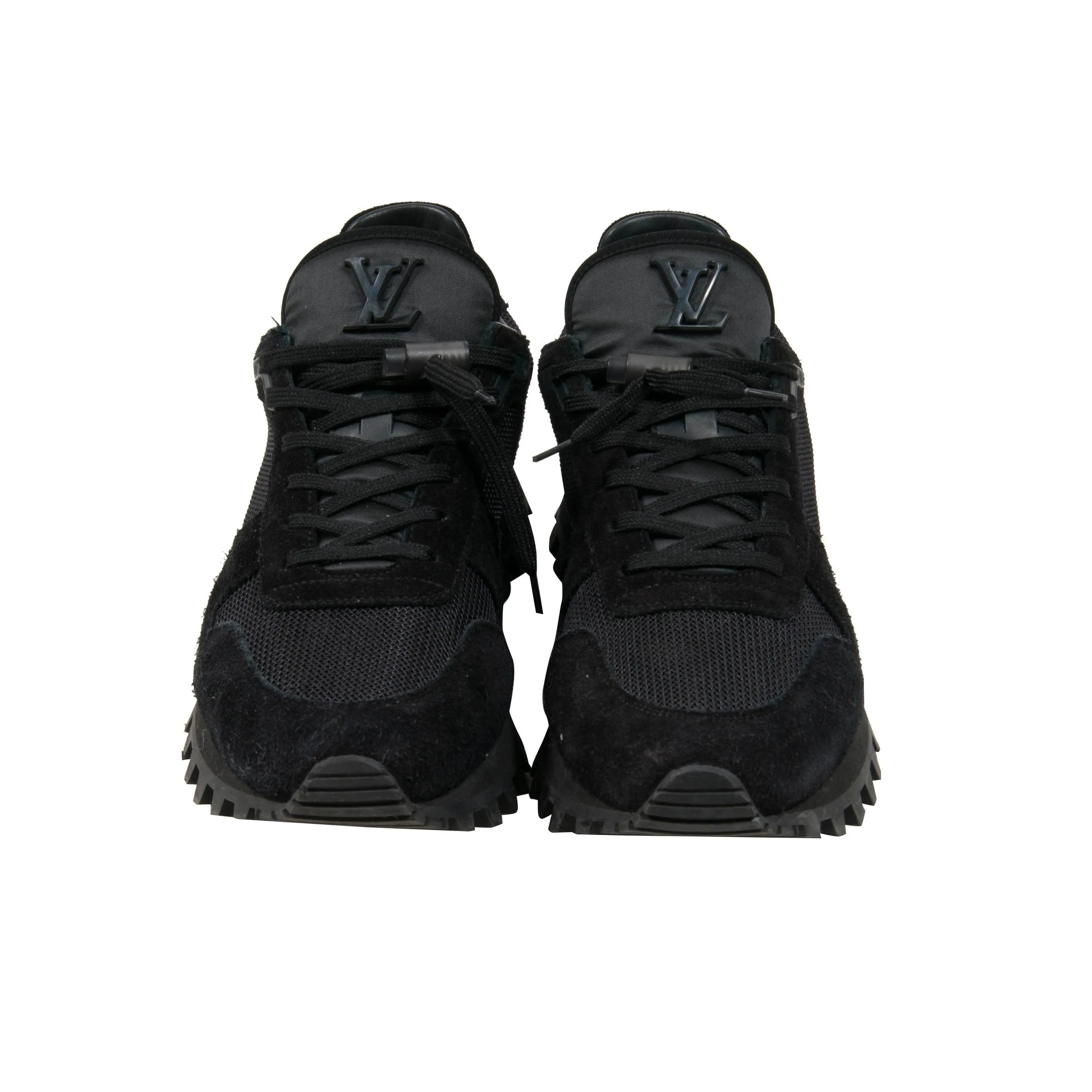 Black Suede Mesh Accents Sneaker Trainers