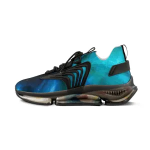 Blue Galaxy Men's Mesh Sneakers, Galaxy Space Print Best Comfy Men's Mesh Sports Sneakers Shoes (US Size: 5-12)