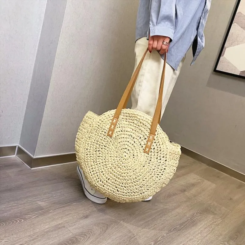 Bohemian Summer Rattan Shoulder Bag