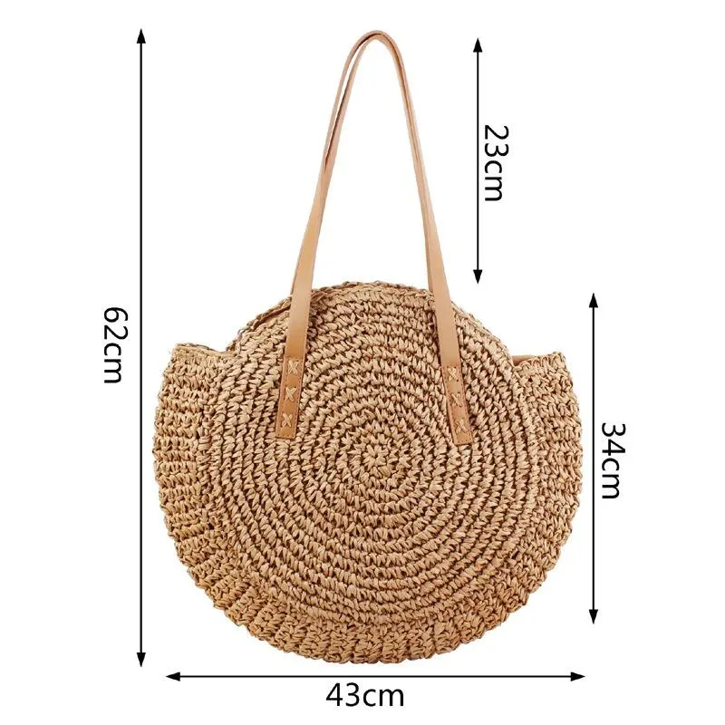 Bohemian Summer Rattan Shoulder Bag