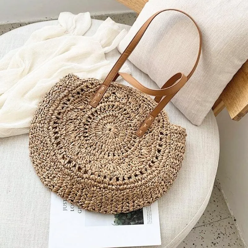 Bohemian Summer Rattan Shoulder Bag
