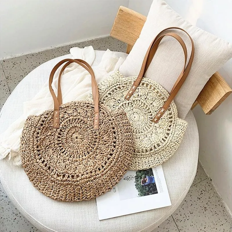 Bohemian Summer Rattan Shoulder Bag