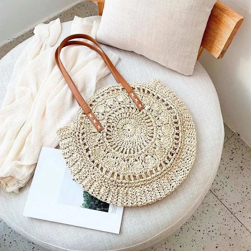 Bohemian Summer Rattan Shoulder Bag