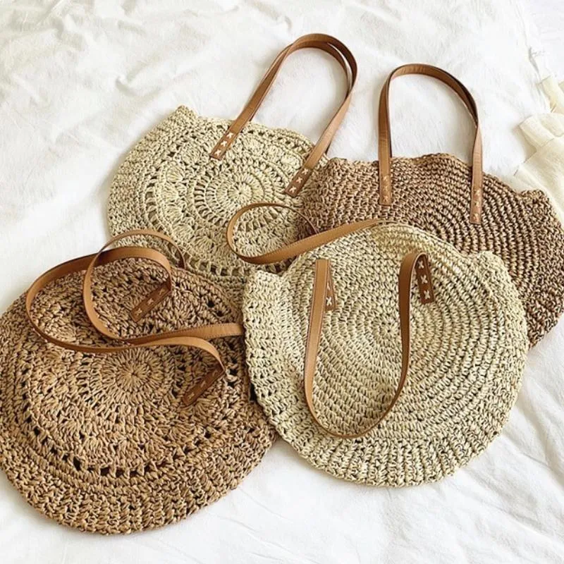 Bohemian Summer Rattan Shoulder Bag