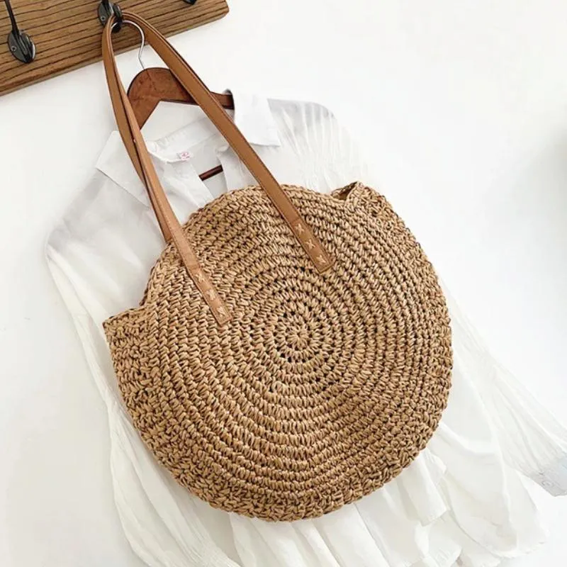 Bohemian Summer Rattan Shoulder Bag