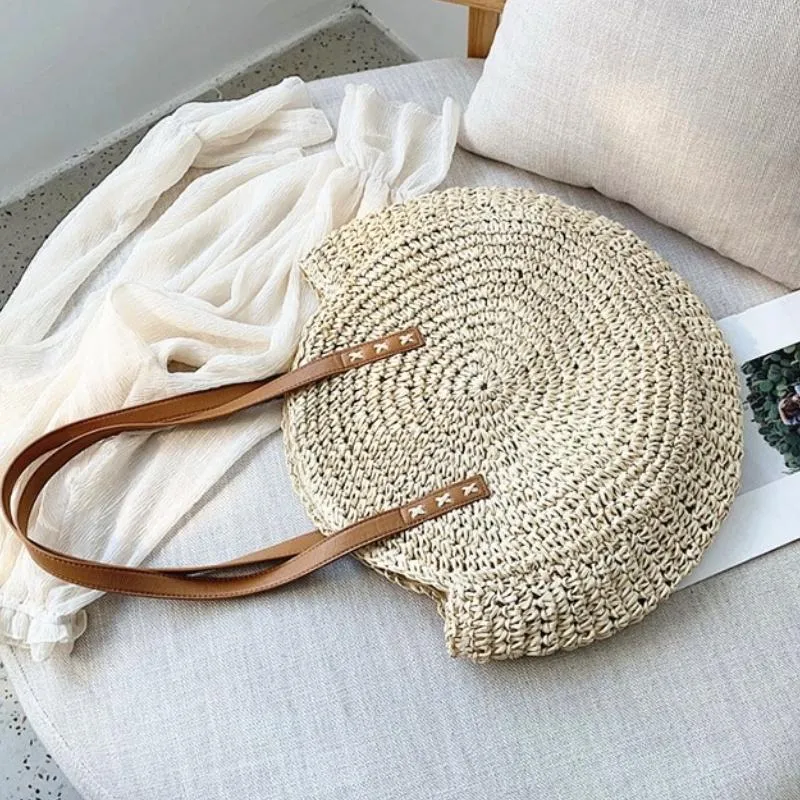 Bohemian Summer Rattan Shoulder Bag