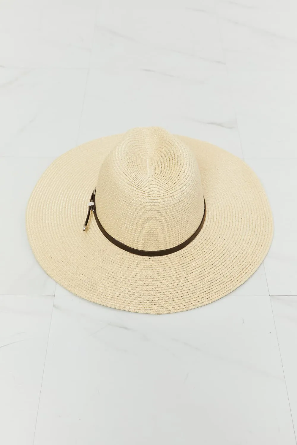 Boho Summer Straw Fedora Hat