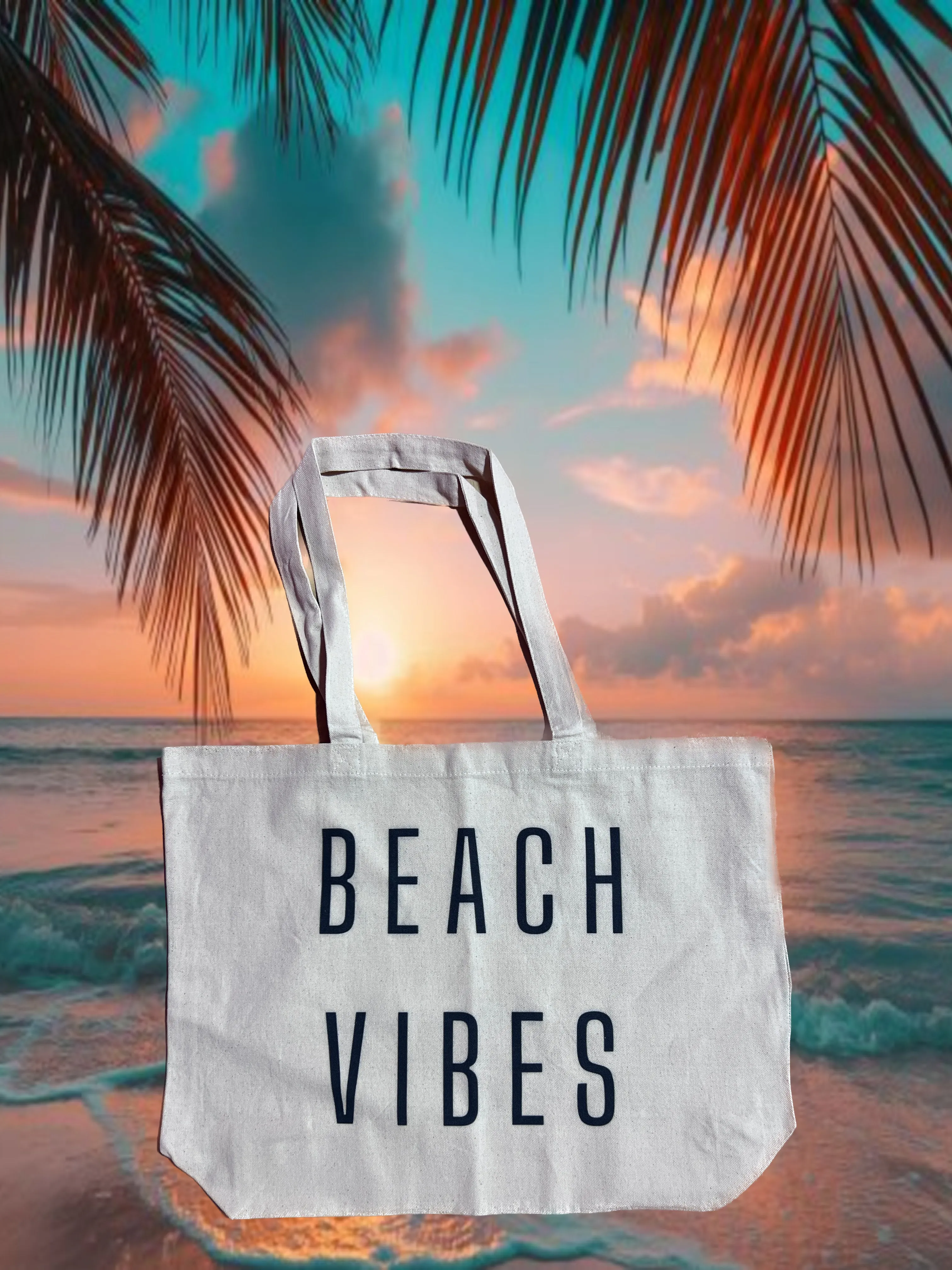 CUTE LINEN BEACH BAGS!
