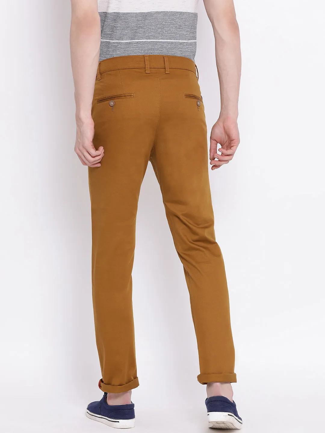 Dark Mustard Slim Fit Trousers