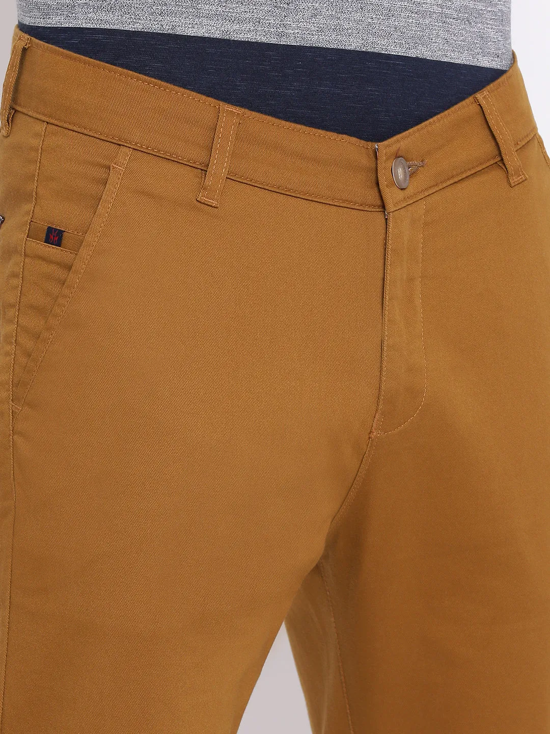 Dark Mustard Slim Fit Trousers