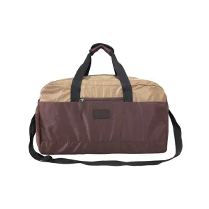 Deeya Ballistic Nylon Large Size Unisex Travel Duffle Bag, Shoulder Weekender Bag (Brown)