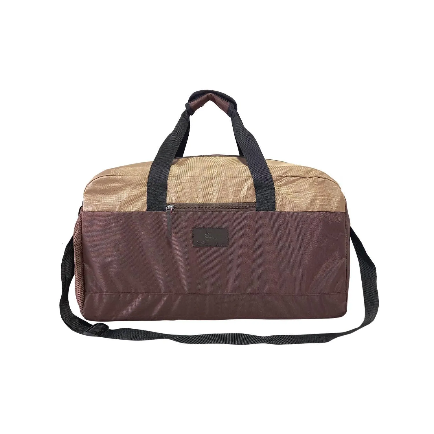 Deeya Ballistic Nylon Large Size Unisex Travel Duffle Bag, Shoulder Weekender Bag (Brown)