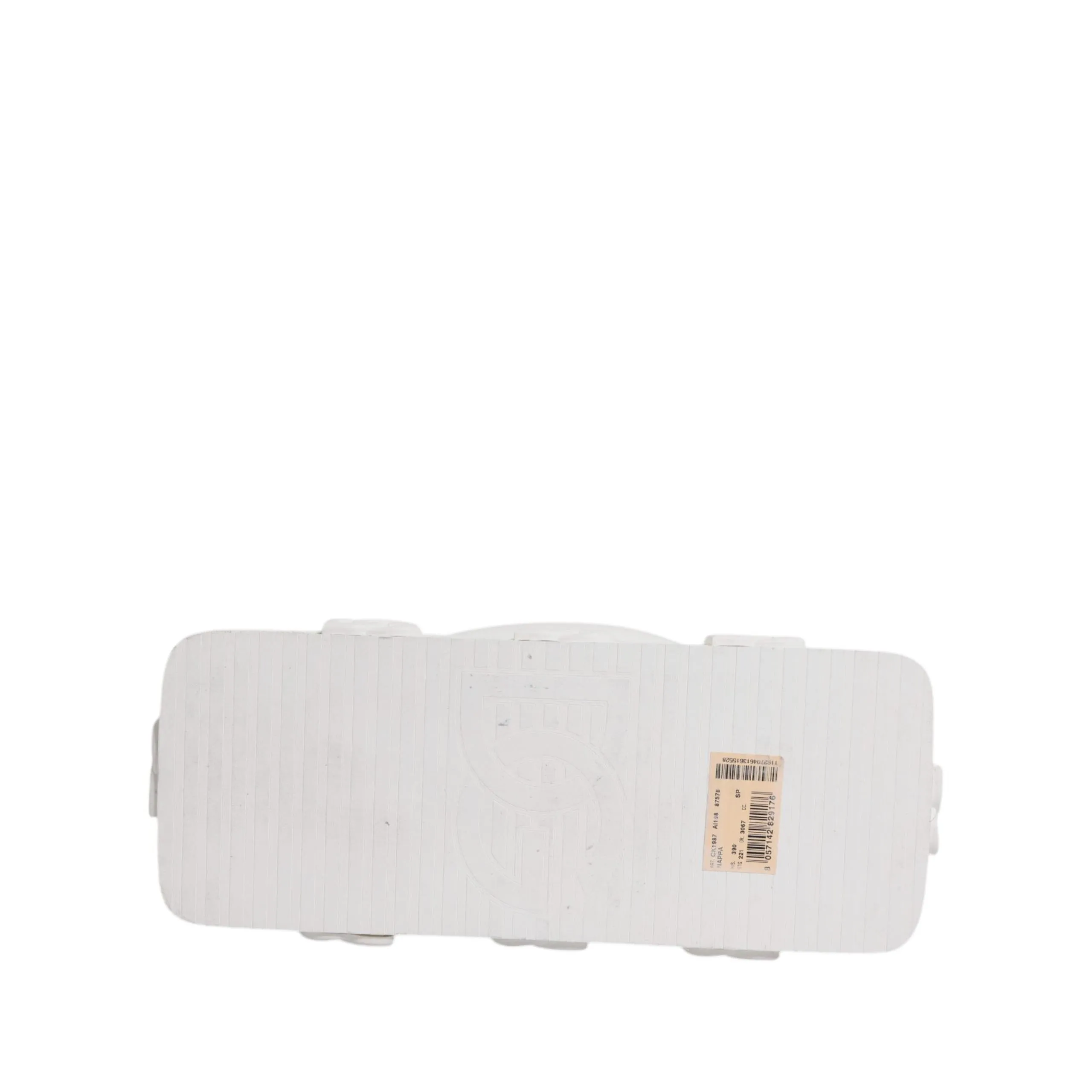 Dolce & Gabbana White Rubber Slides Flats Sandals Shoes