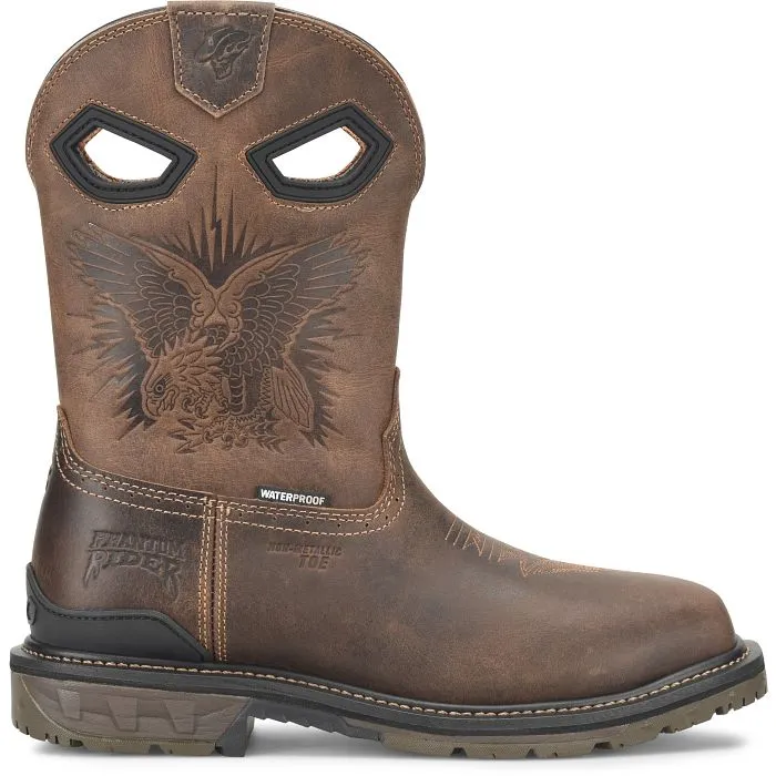 Double H Men's Brown Waterproof Dustie Phantom Rider Broad Square Composite Toe Roper Boots