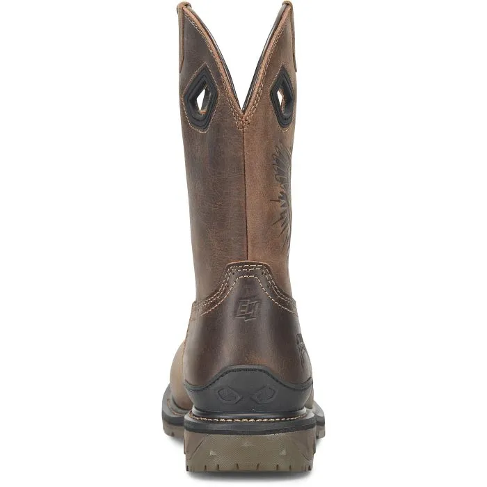 Double H Men's Brown Waterproof Dustie Phantom Rider Broad Square Composite Toe Roper Boots