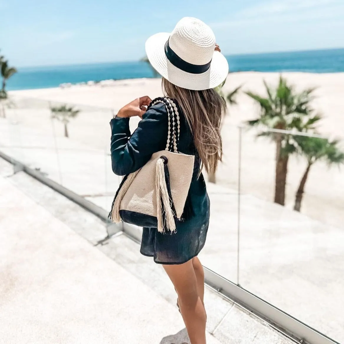 Endless Summer Striped Tote Bags | Striped Beach Tote -