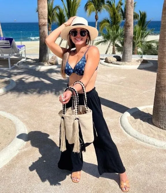 Endless Summer Striped Tote Bags | Striped Beach Tote -