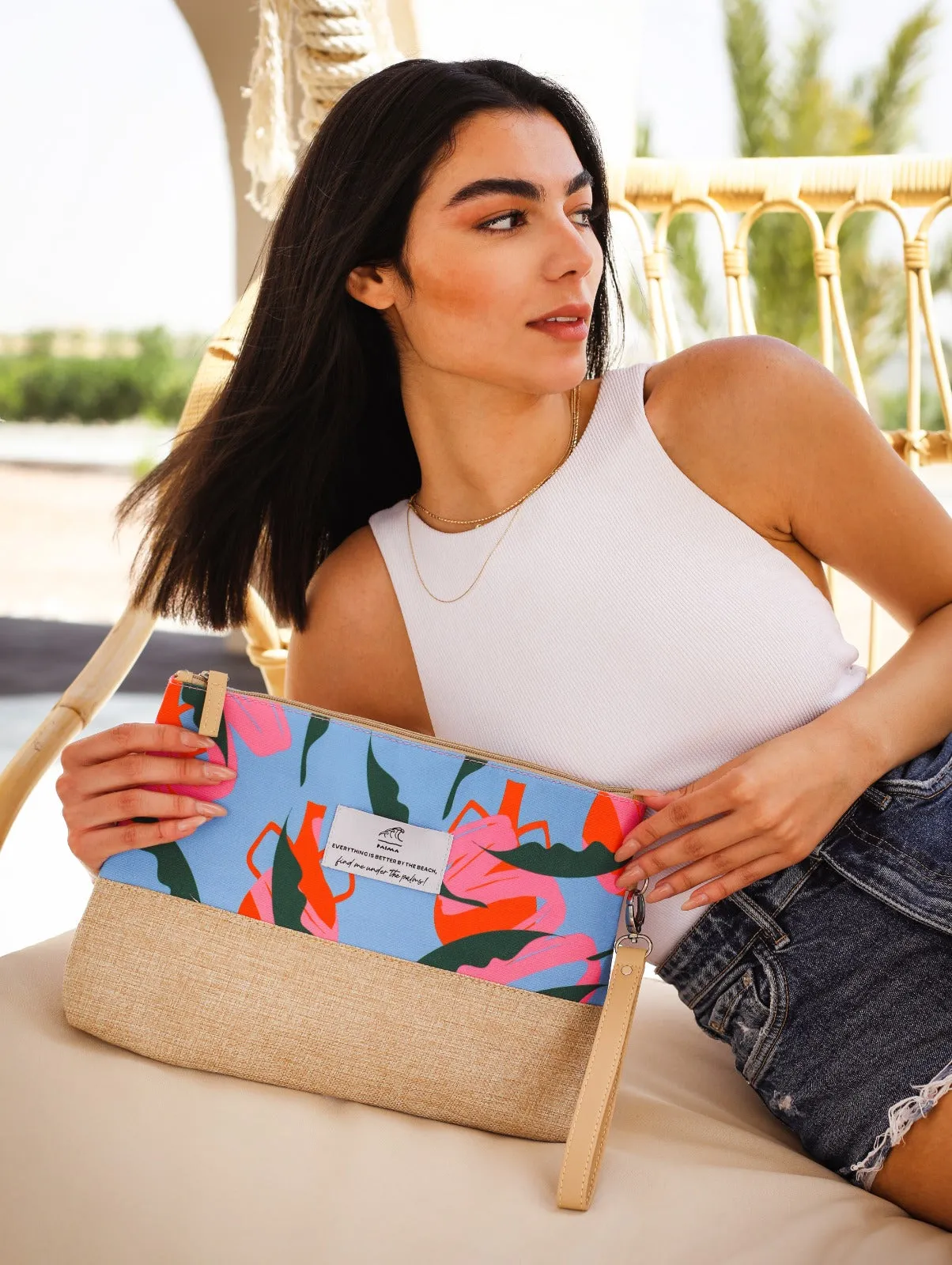 Exotic Vase Beach Pouch