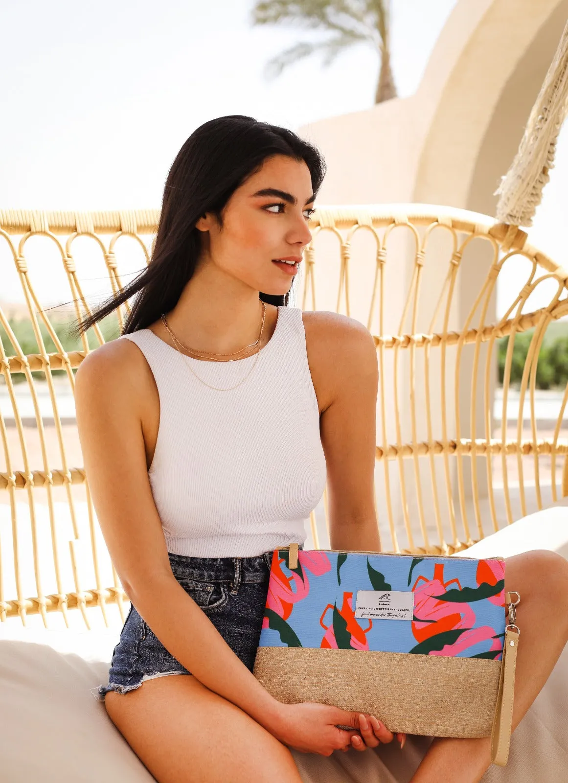 Exotic Vase Beach Pouch
