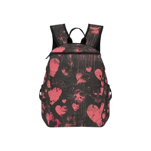 Faded Pink Hearts Lightweight Casual Backpack