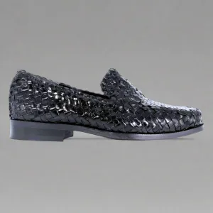 Ferradini Formal Weave Slip-on in Black
