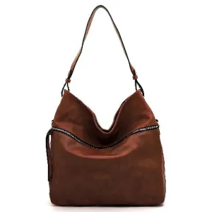 Front Zipper Shoulder Bag