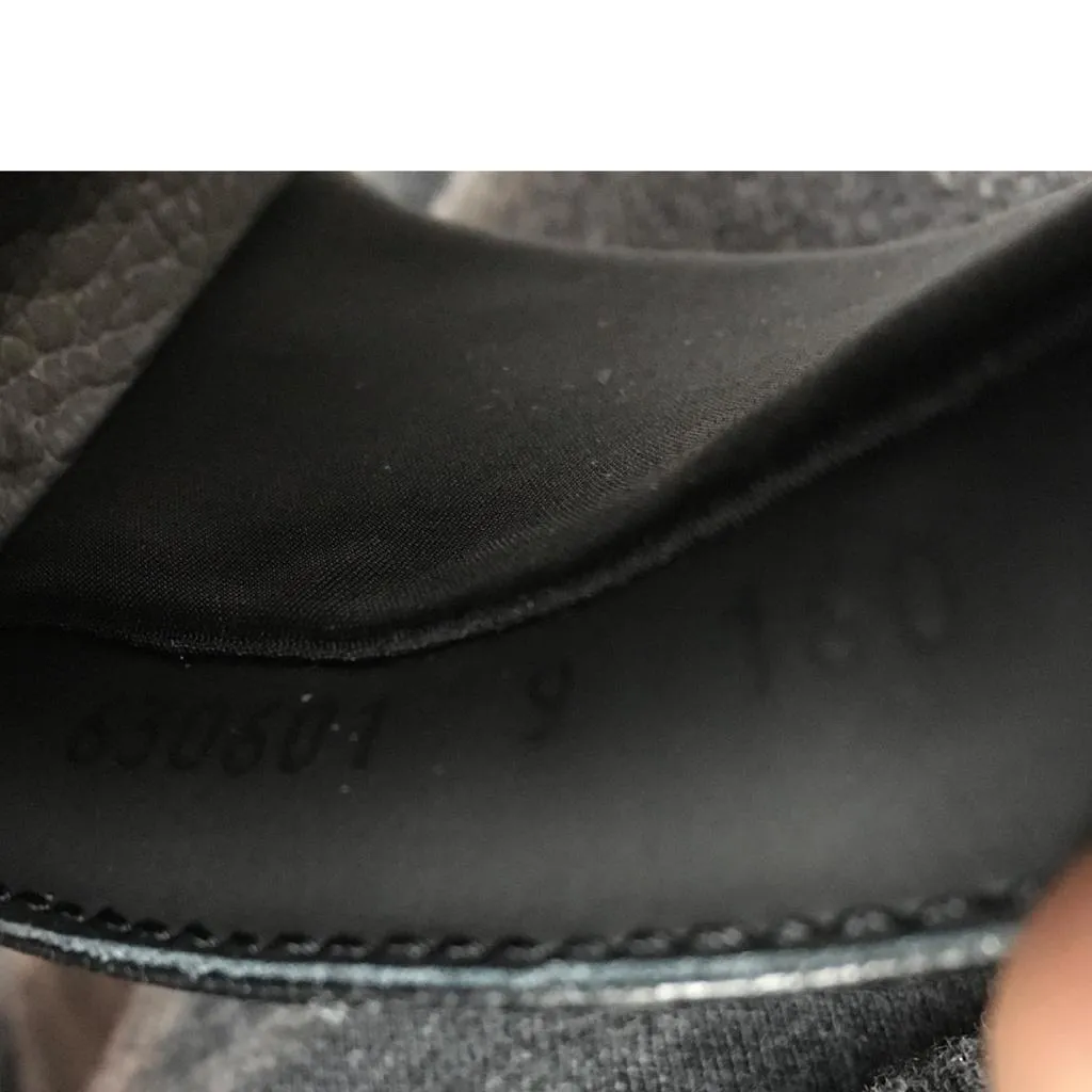 Gucci Men's Pursuit Pool Slide Sandals Logo Hawaiian Sz 9 Black Color