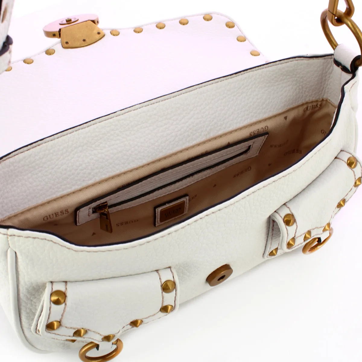 Guess - Sardinia Vintage White Shoulder Bag - HWVB9008190 - WHITE