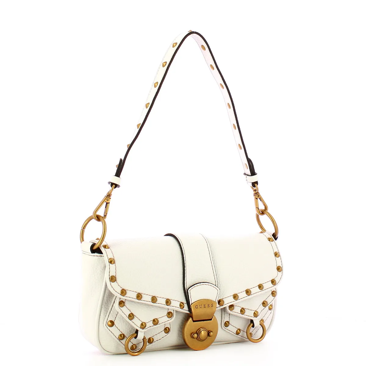 Guess - Sardinia Vintage White Shoulder Bag - HWVB9008190 - WHITE