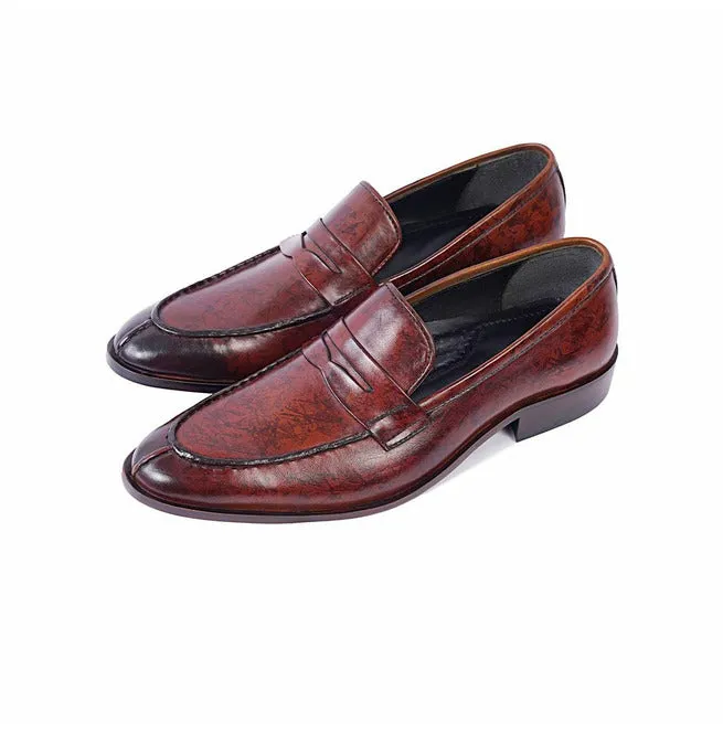 Handmade Men Brown Moccasin Shoes, Formal Slip on Shoes, Loafer Shoe