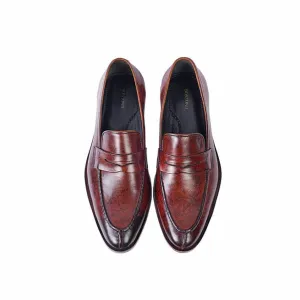 Handmade Men Brown Moccasin Shoes, Formal Slip on Shoes, Loafer Shoe