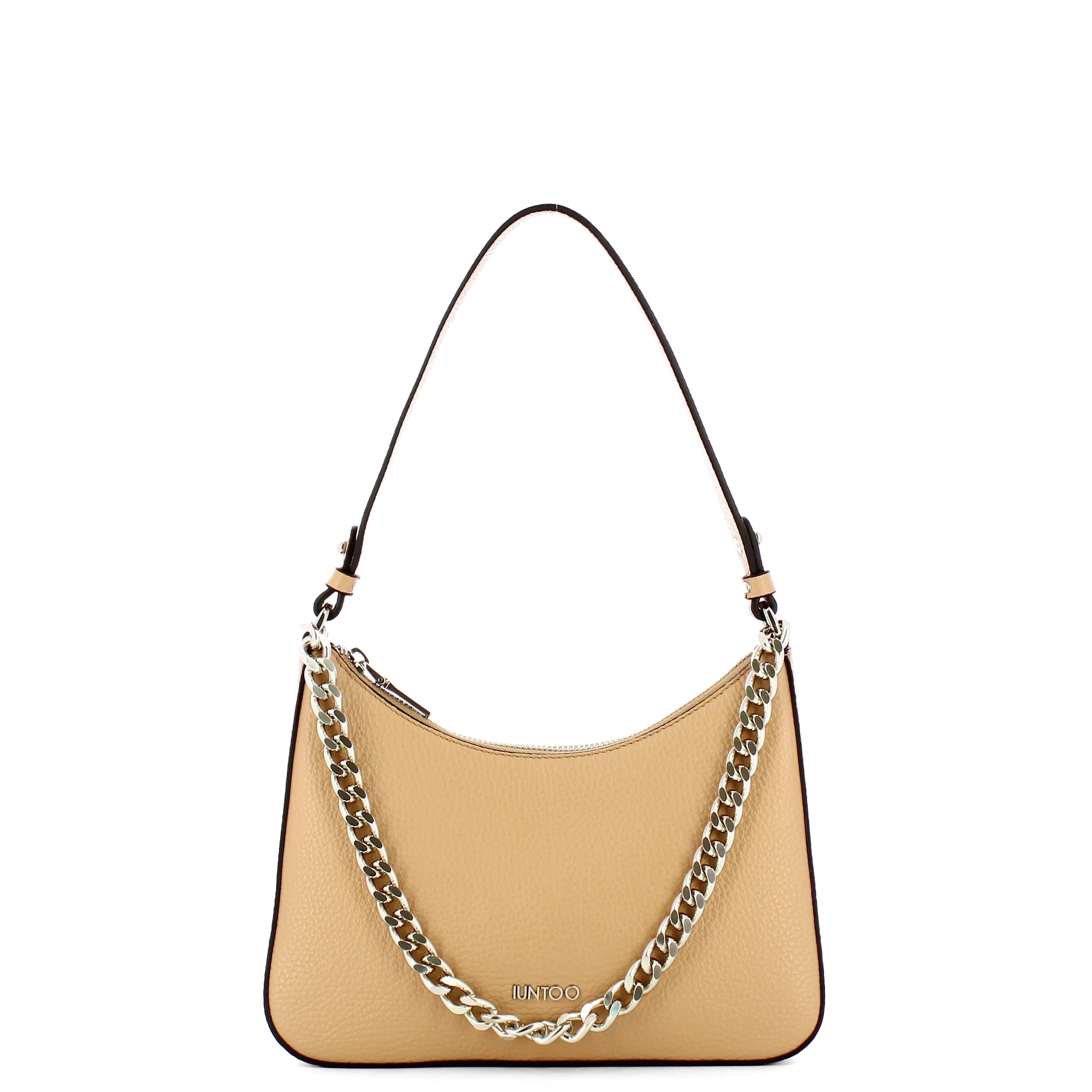 Iuntoo - Eleganza Biscotto Medium Shoulder Bag - 168096 - BISCOTTO