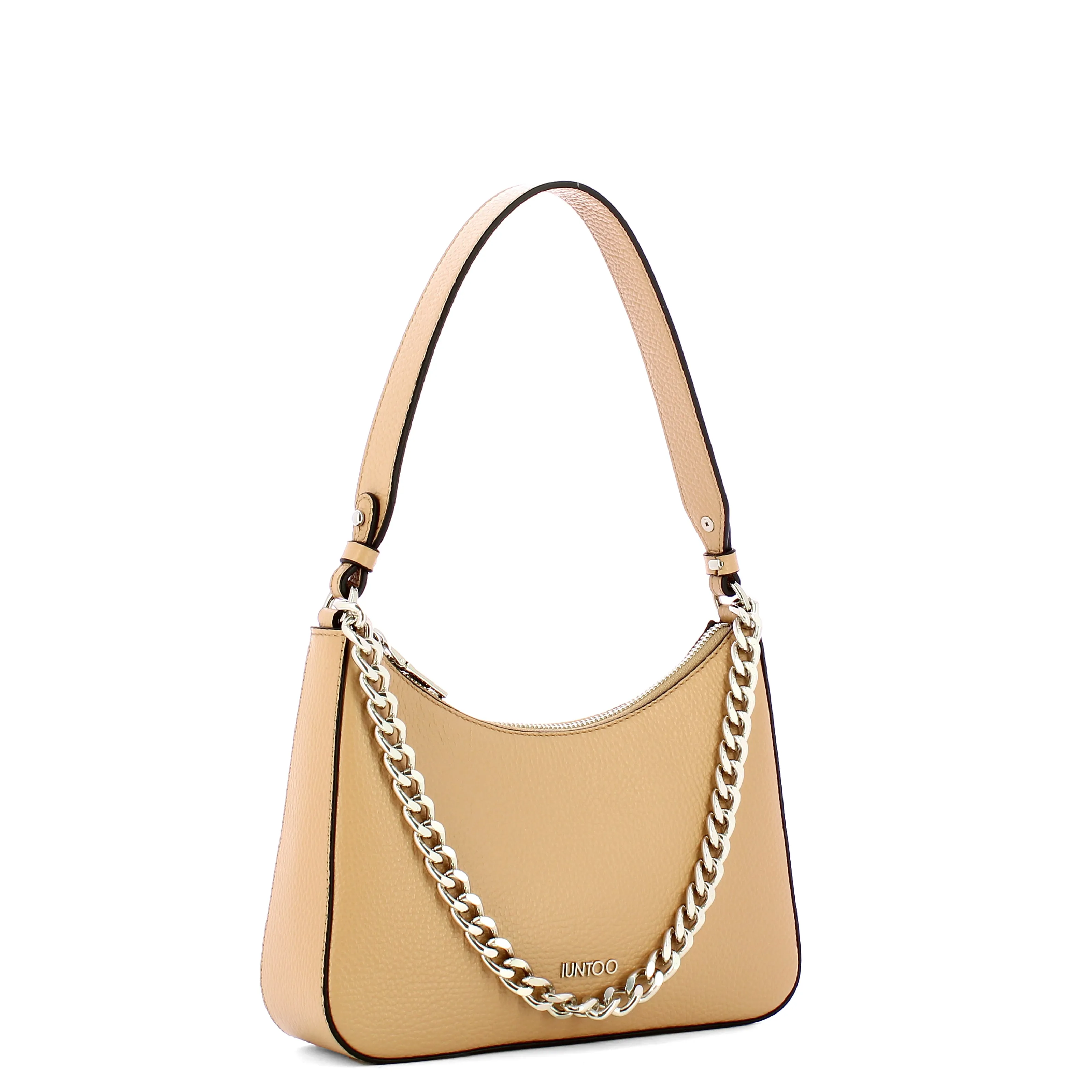 Iuntoo - Eleganza Biscotto Medium Shoulder Bag - 168096 - BISCOTTO