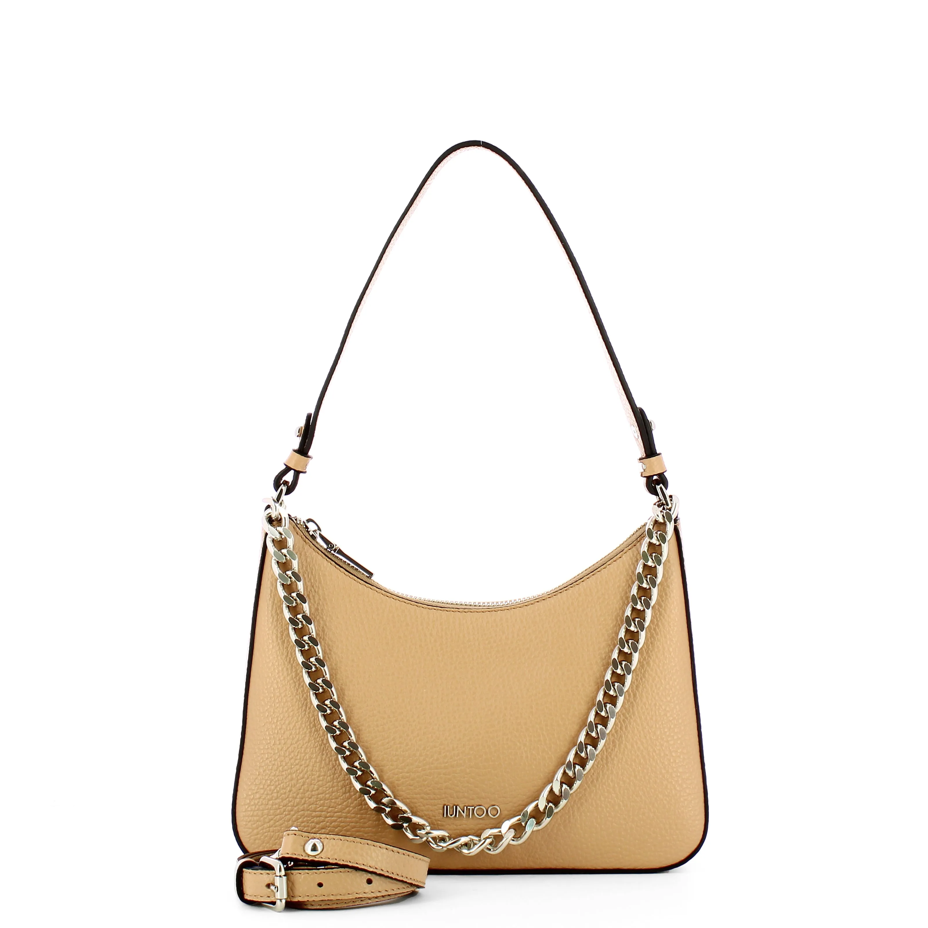 Iuntoo - Eleganza Biscotto Medium Shoulder Bag - 168096 - BISCOTTO