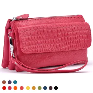 Large Capacity Genuine Leather Bags Clutch