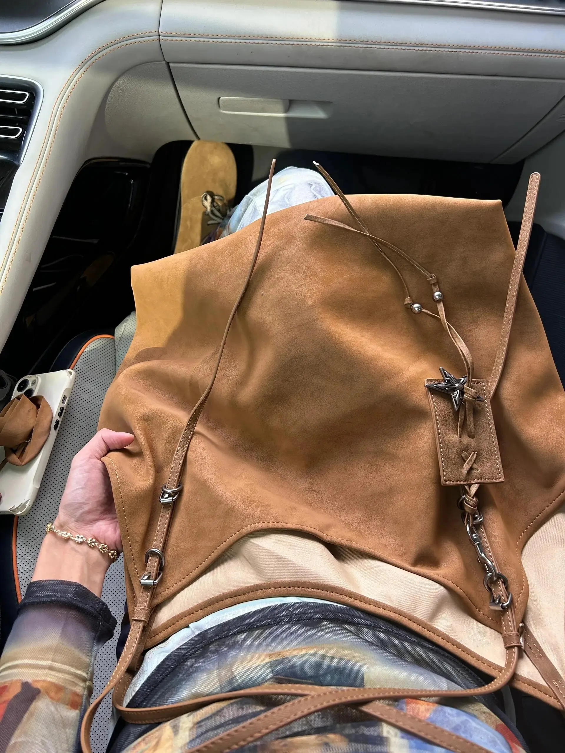 LIZAKOSHT  -  Autumn Winter Retro Tote Bags Niche Large Capacity Soft Leather Single Shoulder Commuting Underarm Bag for Women