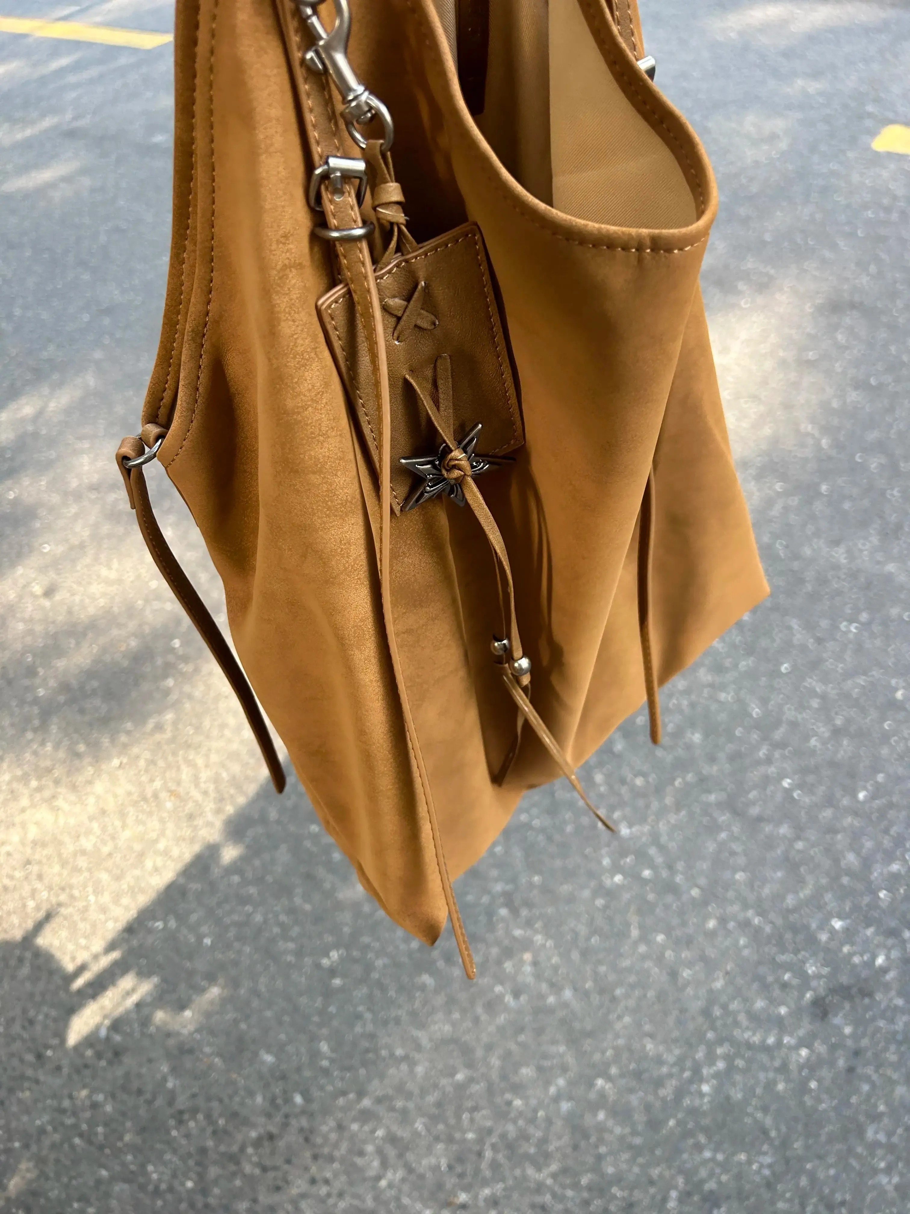 LIZAKOSHT  -  Autumn Winter Retro Tote Bags Niche Large Capacity Soft Leather Single Shoulder Commuting Underarm Bag for Women
