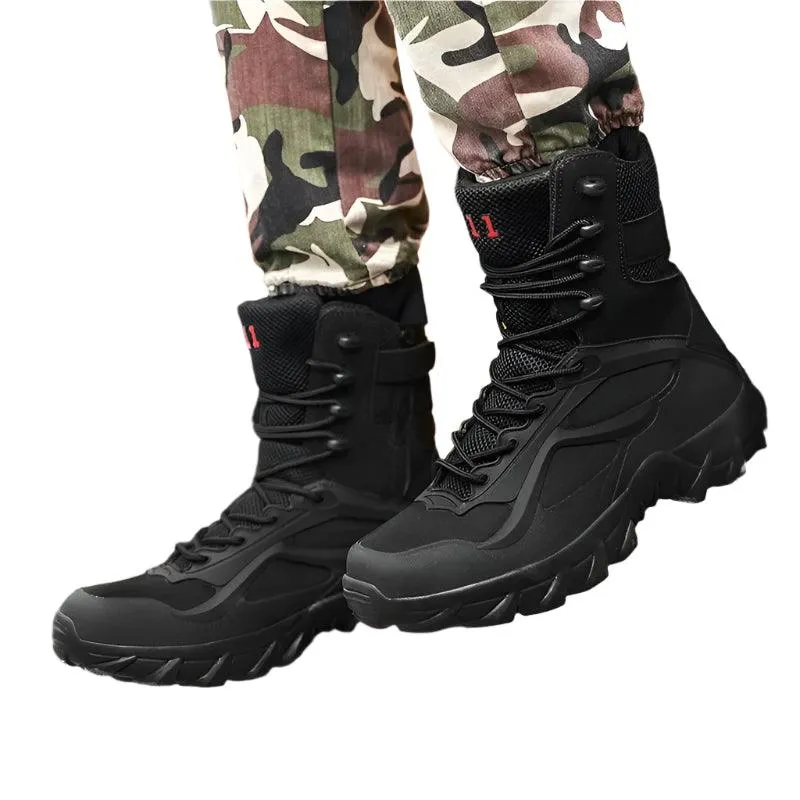Men Tactical Autumn Lightweight Outdoor Non-Slip Waterproof Zapatillas Boot Shoes