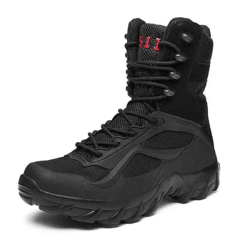 Men Tactical Autumn Lightweight Outdoor Non-Slip Waterproof Zapatillas Boot Shoes