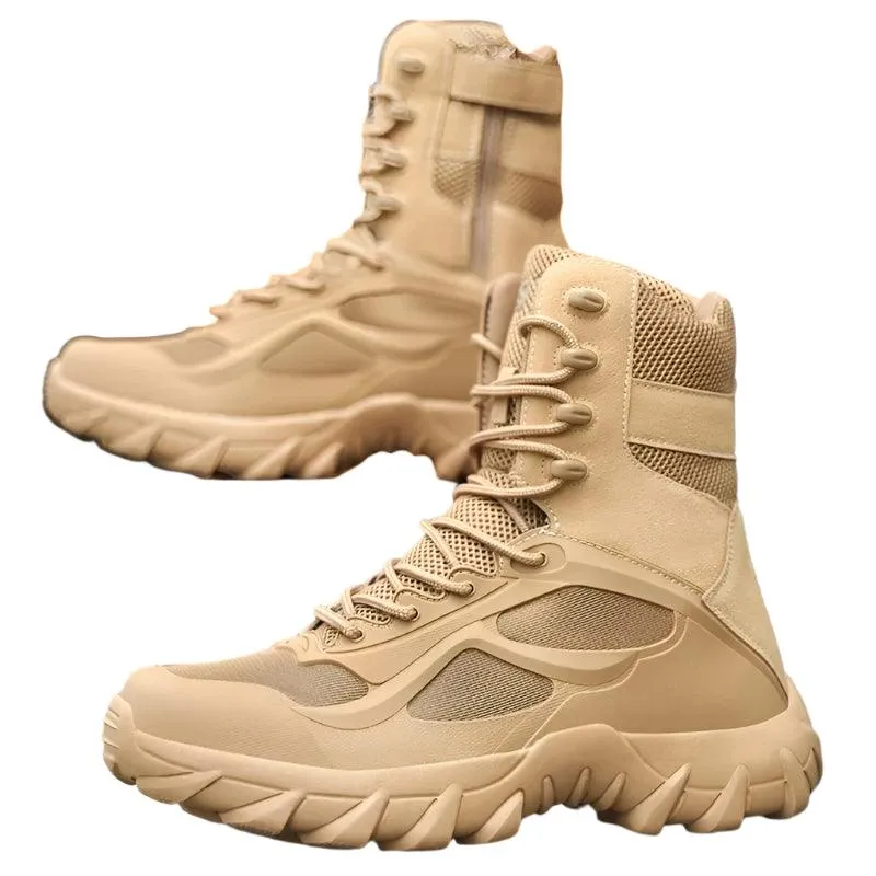 Men Tactical Autumn Lightweight Outdoor Non-Slip Waterproof Zapatillas Boot Shoes