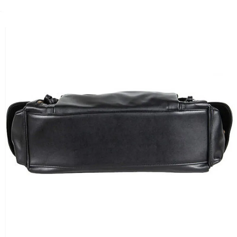 Men's travel bags vintage men's pu leather bag men messenger bags travel shoulder bag