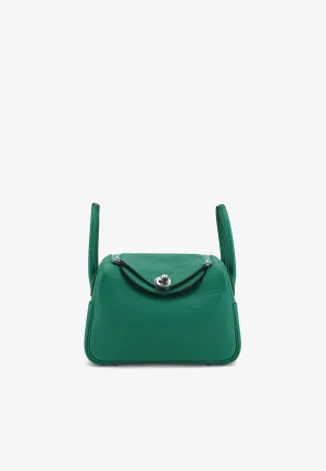 Mini Lindy 20 II in Vert Vertigo Clemence with Palladium Hardware