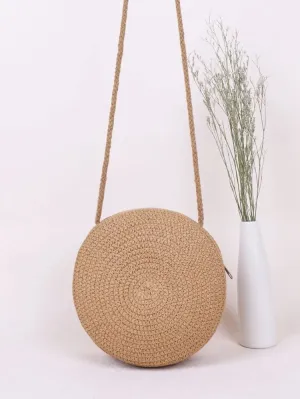 Mini Straw Crossbody Bag