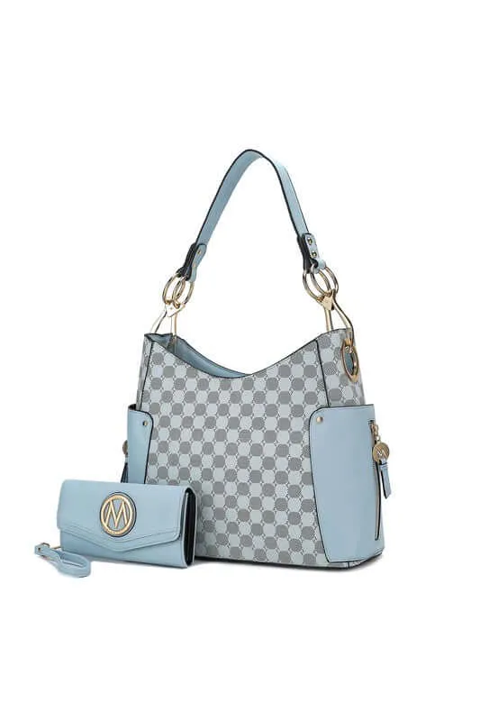 MKF Penelope Circular Print Shoulder and Wallet Set