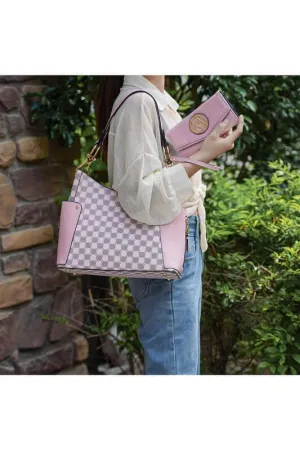 MKF Penelope Circular Print Shoulder and Wallet Set