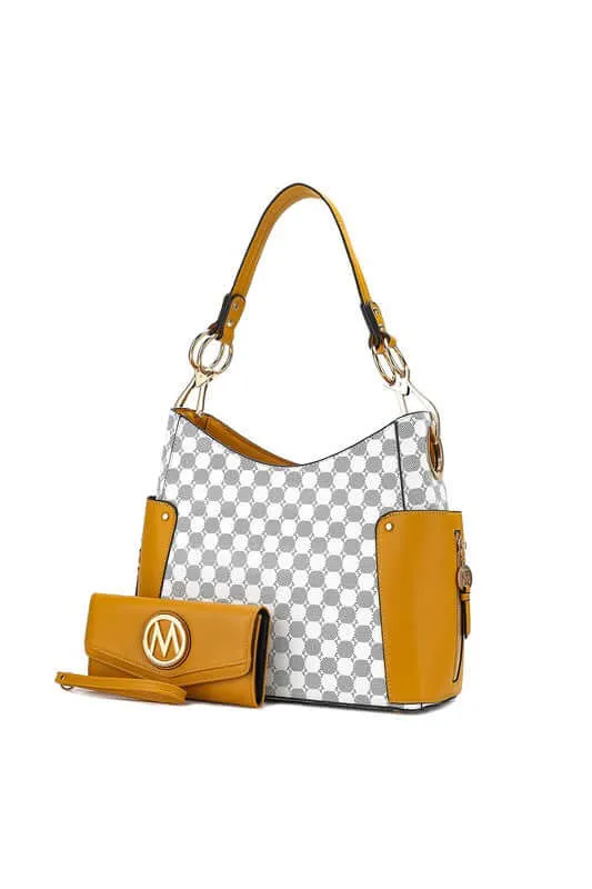 MKF Penelope Circular Print Shoulder and Wallet Set